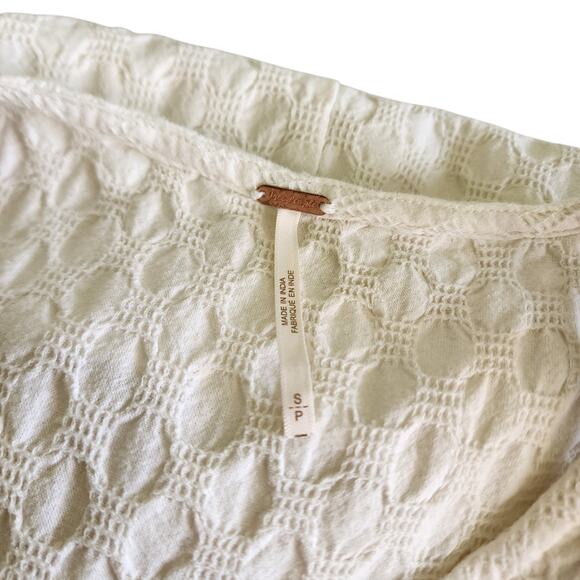 Free People Womens She's A Catch Jumpsuit Size Small White Wide Leg Tie Waist - Picture 7 of 13